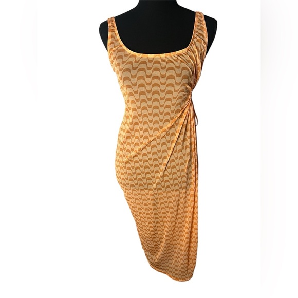 Dippin' Daisy's Orange Beachy Adjustable Swim Coverup Dress Sz M NEW! - Picture 3 of 7